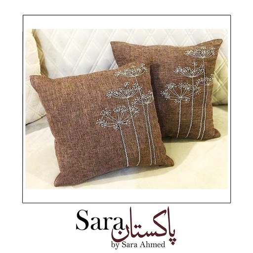 [PK2247-HM-CUS-008934] Hand Embroidered Cushion Cover
